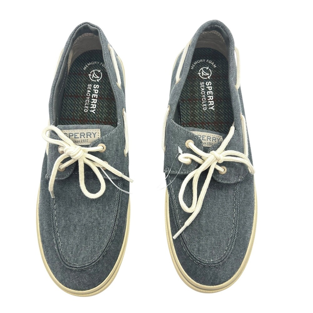 Sperry Top Sider Sea Ketch Boat Shoes Mens 14 Memory Foam Blue Preppy Sailor